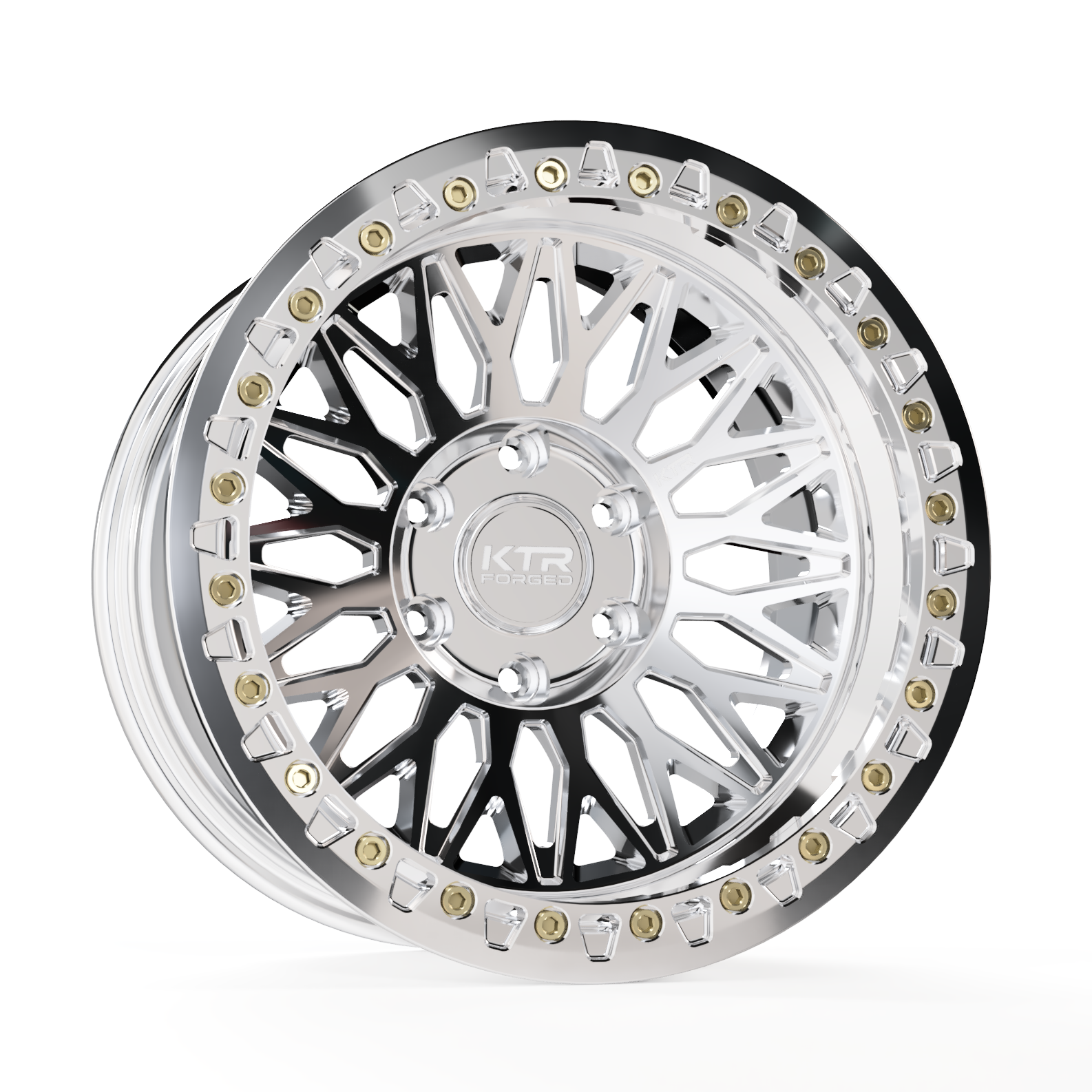 Forged True Beadlock Wheel – B08 Avent Polished 5/6 Lug – KTR