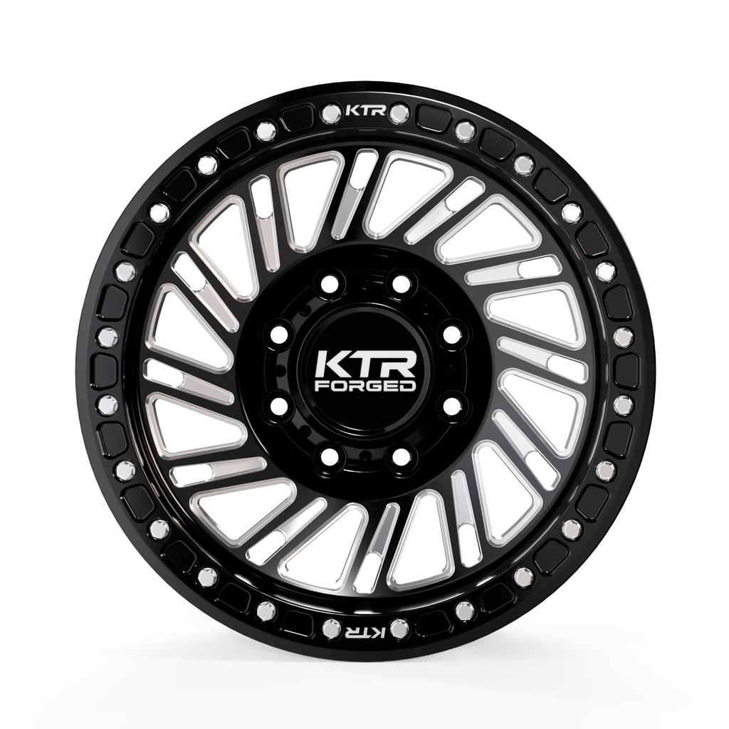 S11 Aztec | Forged Simulated Beadlock | Gloss Black Milled | 8 Lug