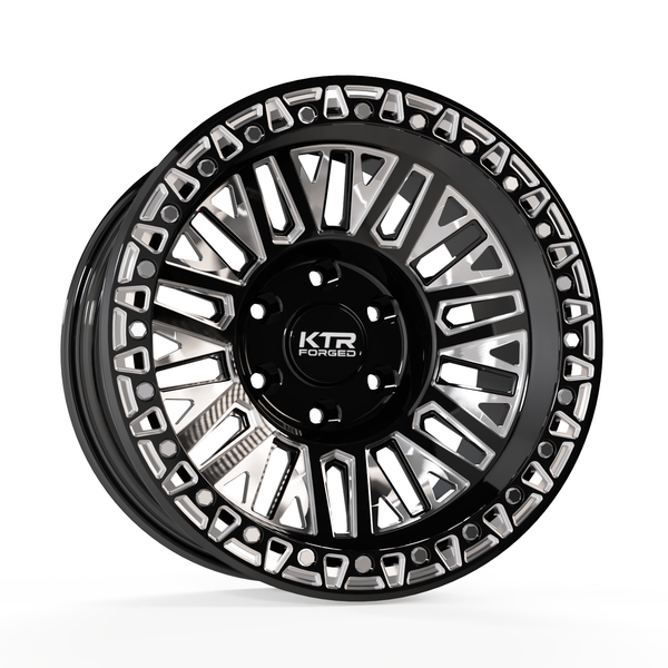 KTR CSL-5 Crusher | Gloss Black/Machine | 5/6 lug