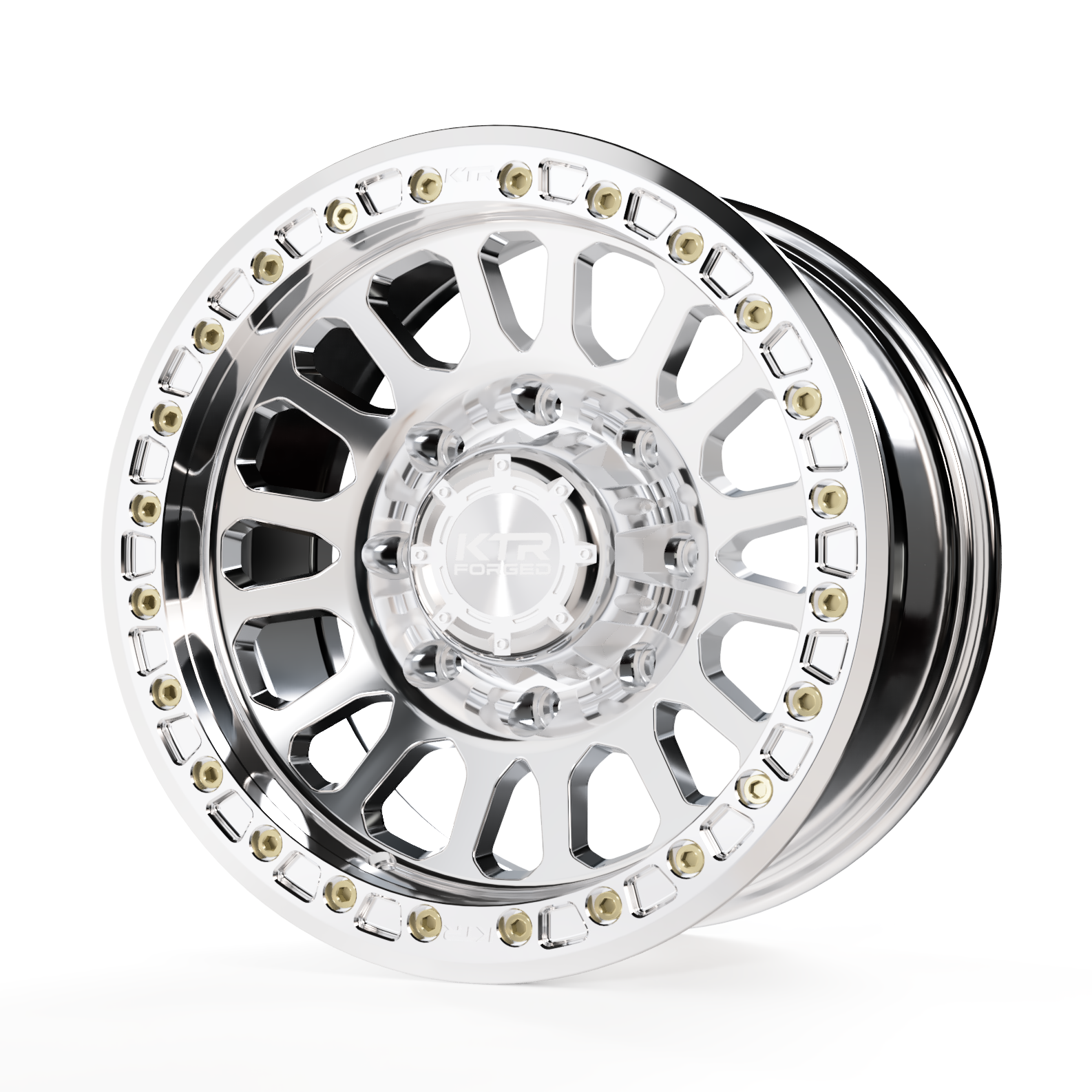 KTR B01-Aggravator | Forged Beadlock | Polished | 8 Lug