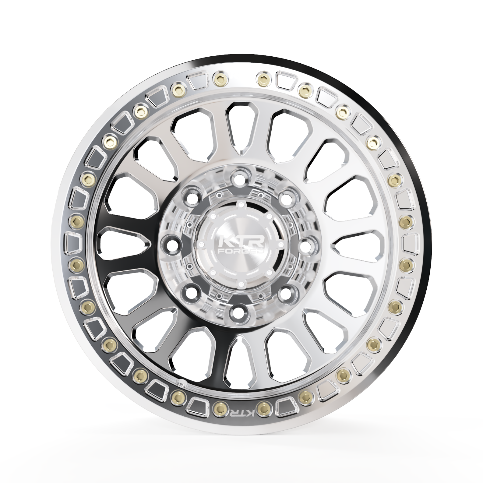 KTR B01-Aggravator | Forged Beadlock | Polished | 8 Lug