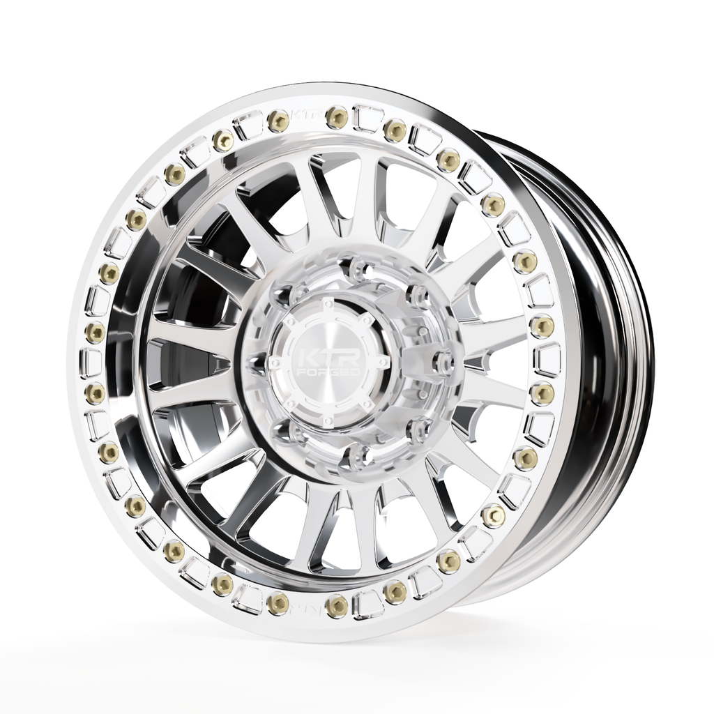 KTR B03 Apex Polished Forged Beadlock Wheels 8 Lug