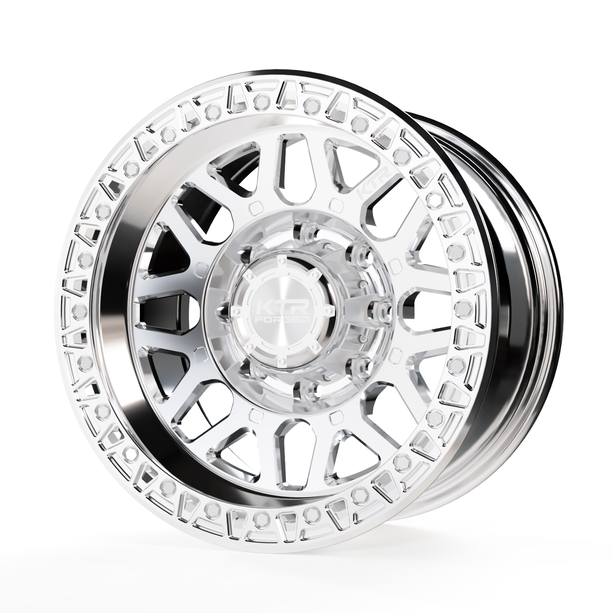 Simulated Beadlock Wheel | CSL-9 Titan Polished 8 Lug – KTR