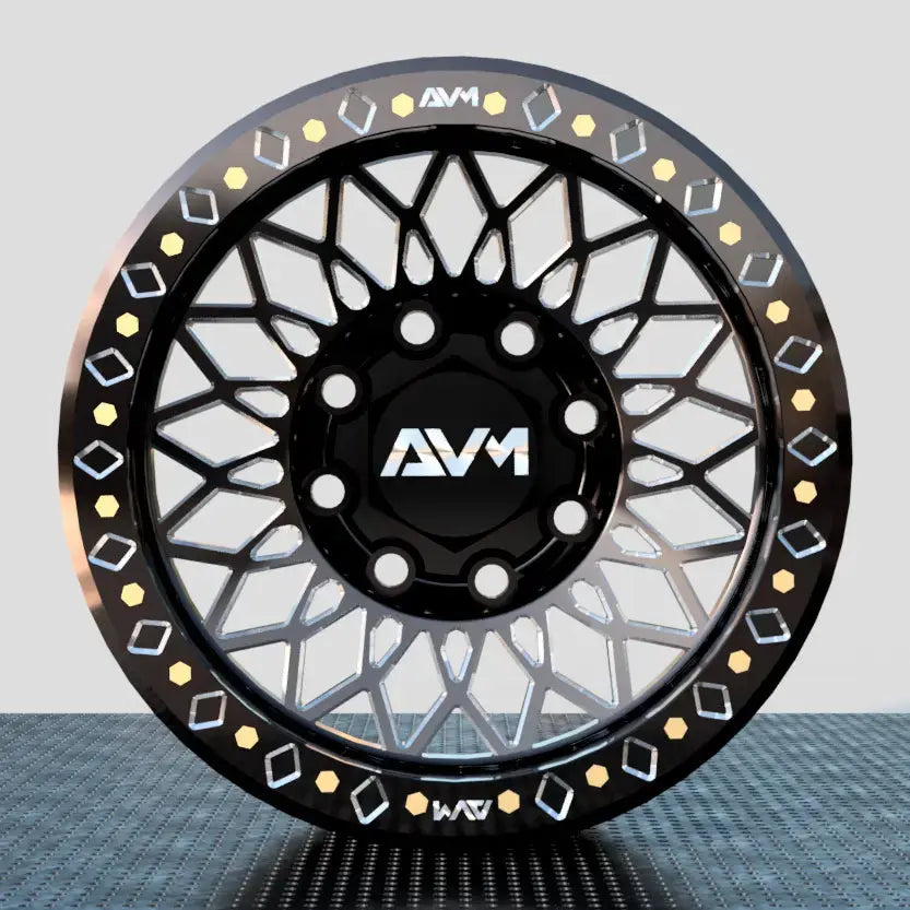 Black AVM S04 Delta | Forged Simulated Beadlock AVM for trucks 