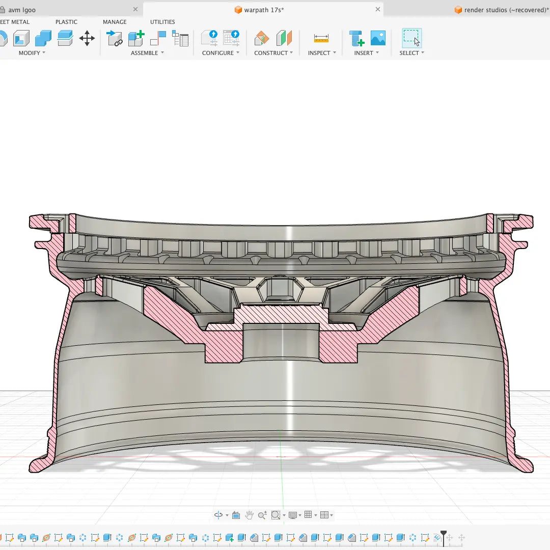 AVM - B07 Warpath (Forged Beadlock) Cad Design 