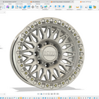 B08 Avent | Machined/Black Post Milled| 8 Lug