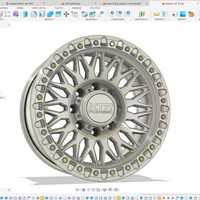 B08 Avent | Machined/Black Post Milled| 8 Lug