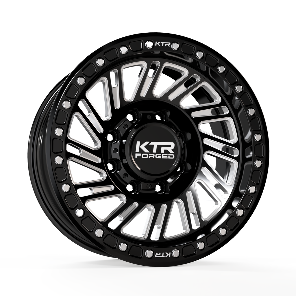 S11 Aztec | Forged Simulated Beadlock | Gloss Black Milled | 8 Lug