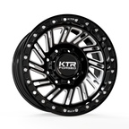 S11 Aztec | Forged Simulated Beadlock | Gloss Black Milled | 8 Lug